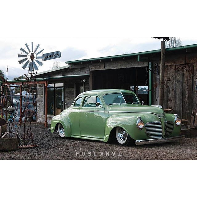  Arny's '41 Plymouth. See more at @fueltank.cc. #fueltankapp #plymouth #customcar #hamb 
